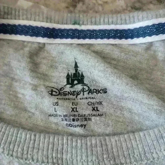 Disneyland Resort Women's Gray Distressed Cotton Baseball Tee L - Picture 11 of 14